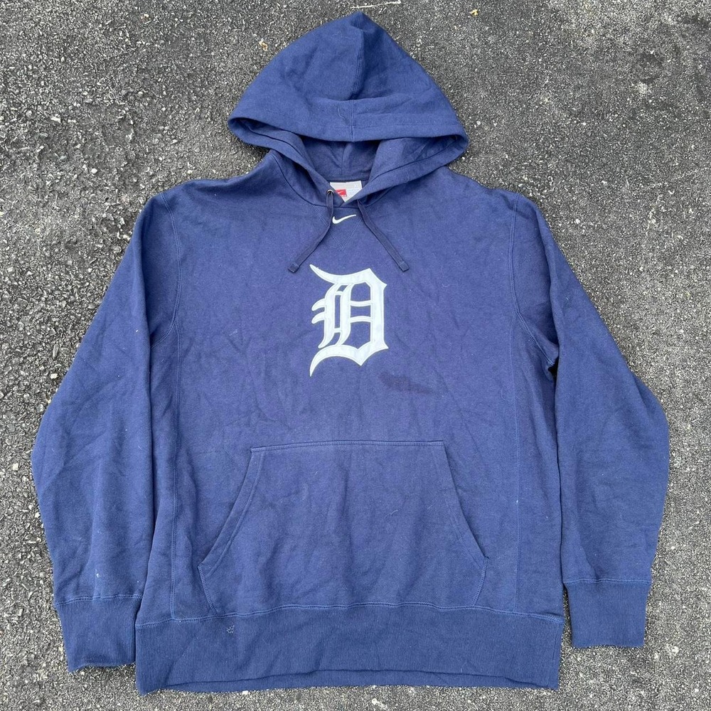 1990s Detroit Tigers Center Swoosh Nike hoodie size XL